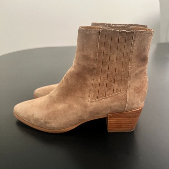 Rag & Bone Rover Suede Ankle Chelsea Boot Camel 39 - Picture 12 of 15